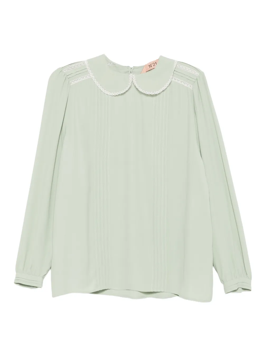 Nº21 blusa de encaje con cuello Peter Pan | verde | Image 1