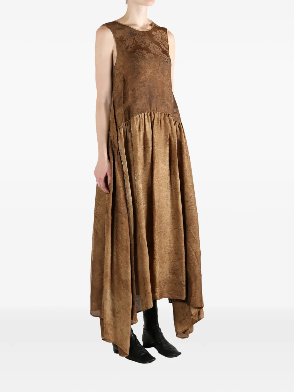 Uma Wang Avery jurk Bruin