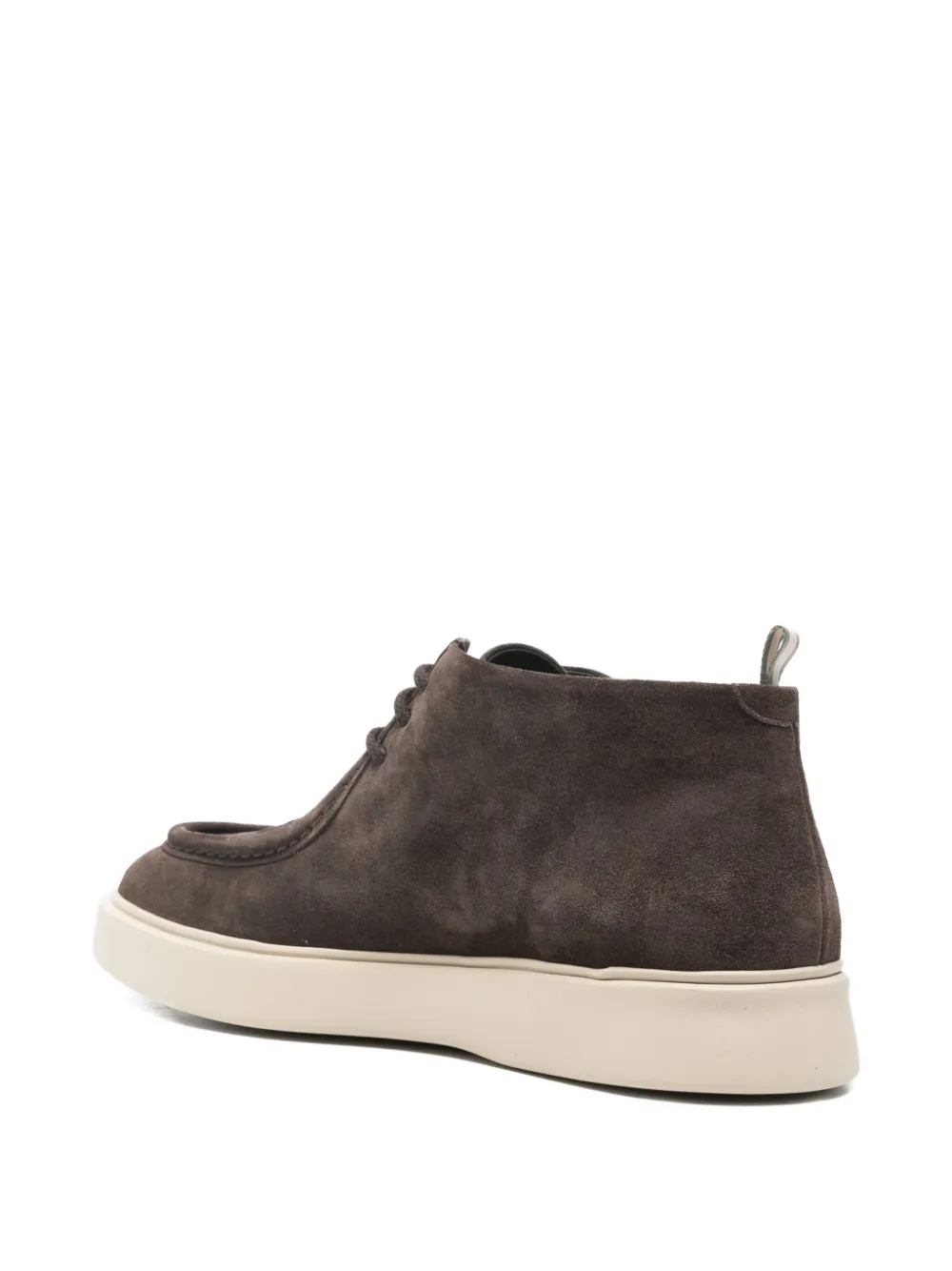 Officine Creative Frame 002 suède enkellaarzen Bruin