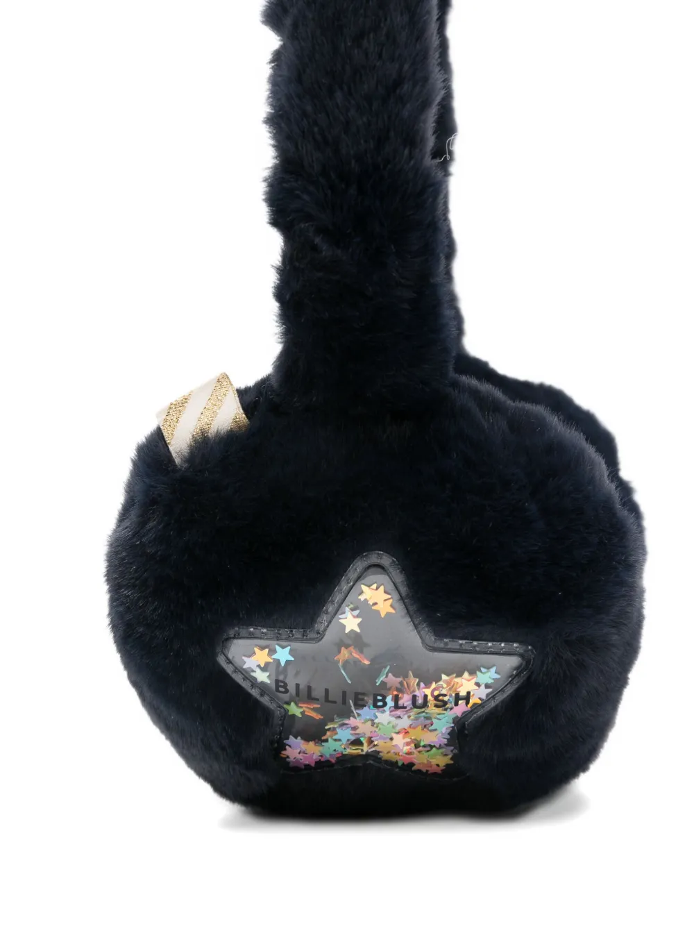 Billieblush Logo-embroidered Earmuffs In Black