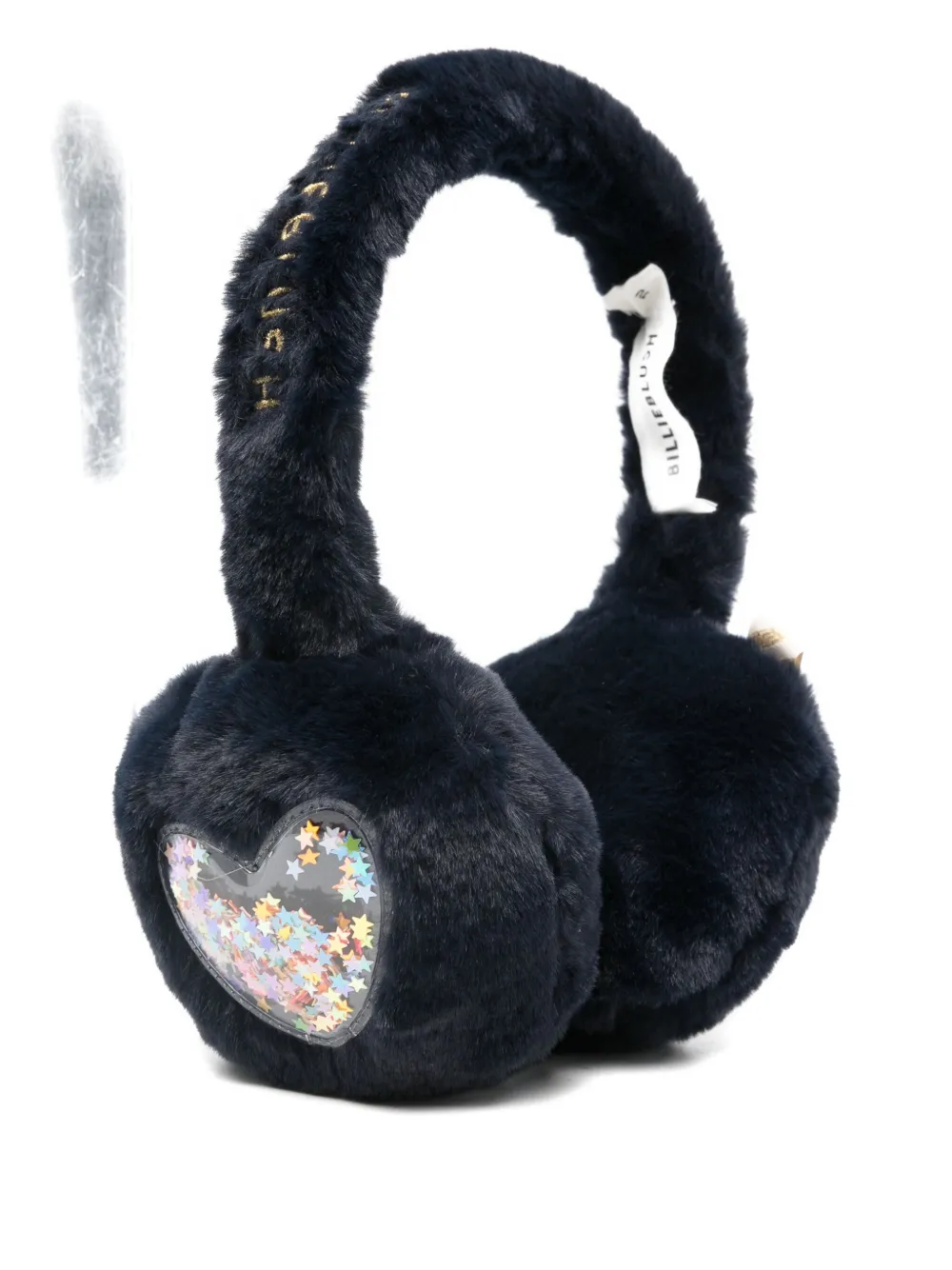 Billieblush Logo-embroidered Earmuffs In Black