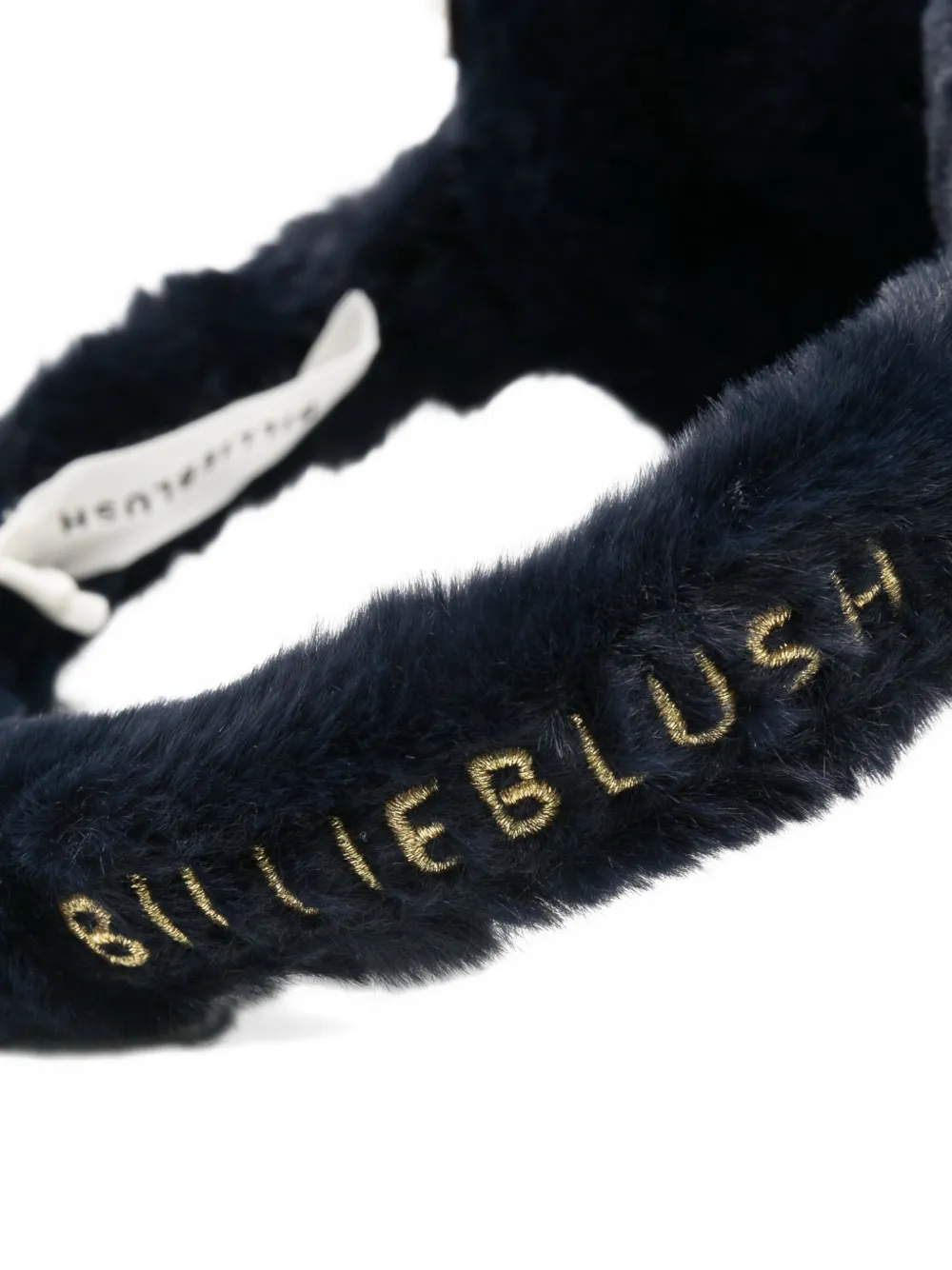 Billieblush Logo-embroidered Earmuffs In Black