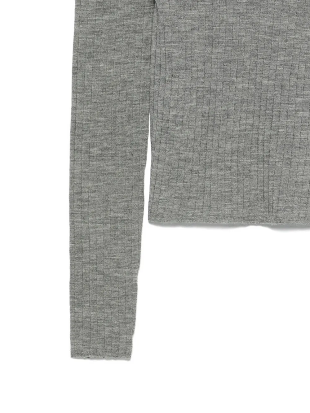 Tela Scoop-back Sweater In Gray
