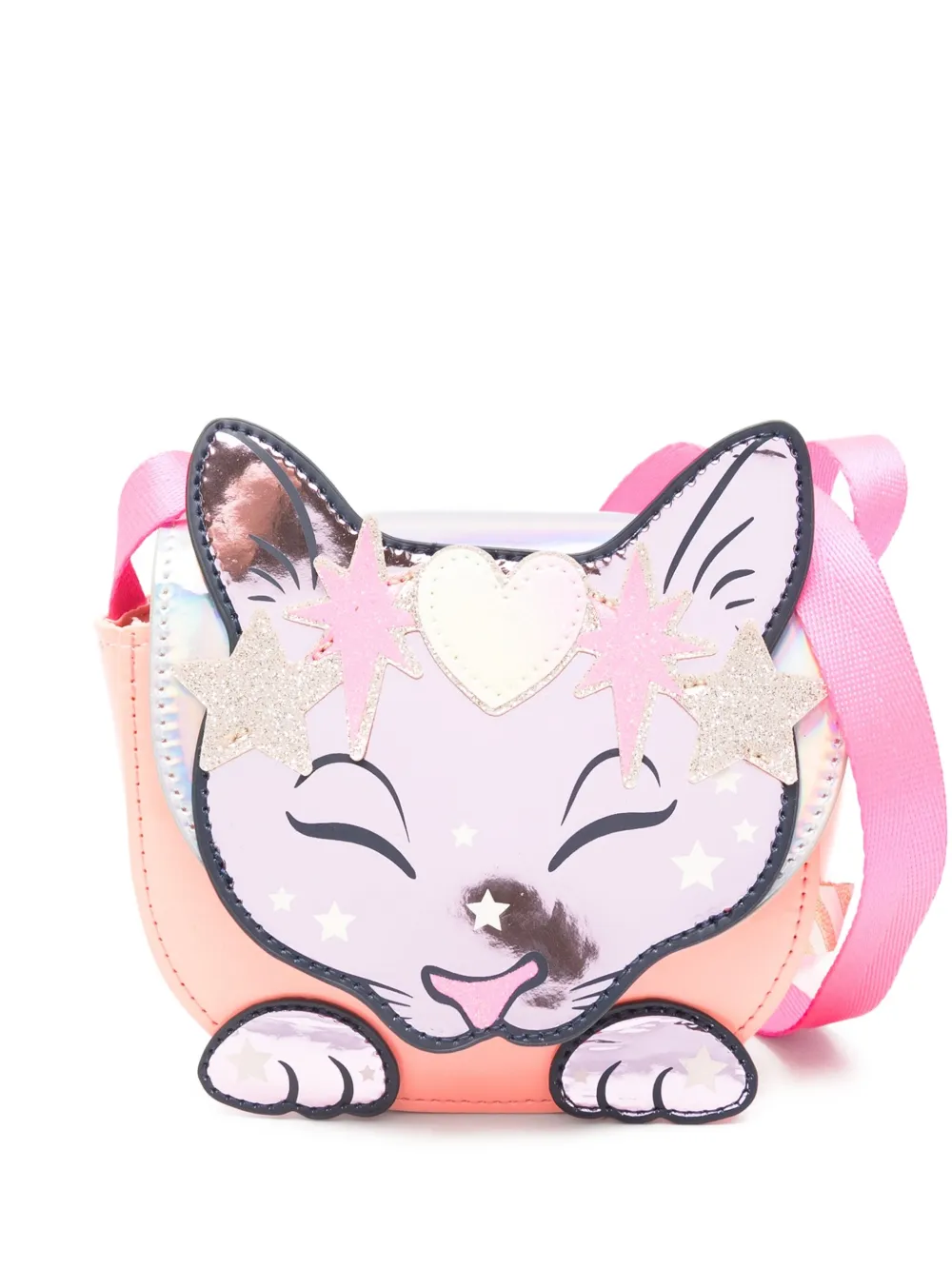 Billieblush Cat-appliqué shoulder bag | Pink | Image 1