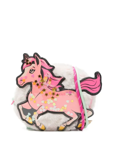 Billieblush horse-appliqué fluffy bag