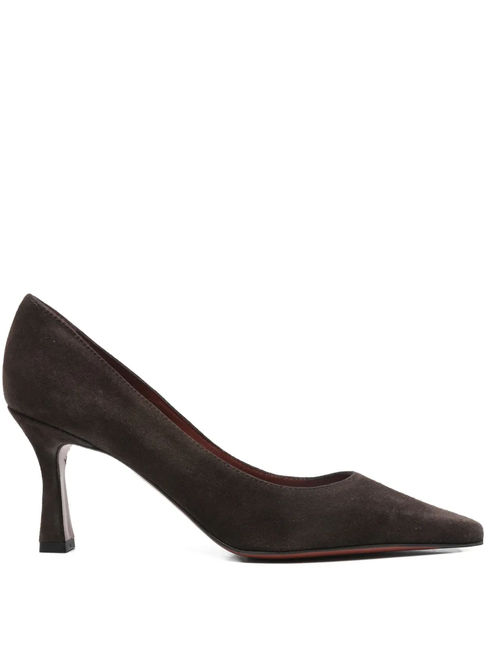 Roberto Festa Kate Pointed-toe Suede Pumps In Brown
