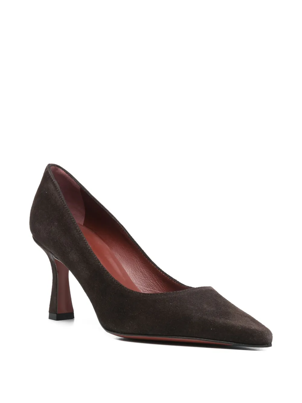 Roberto Festa Kate Pointed-toe Suede Pumps In Brown
