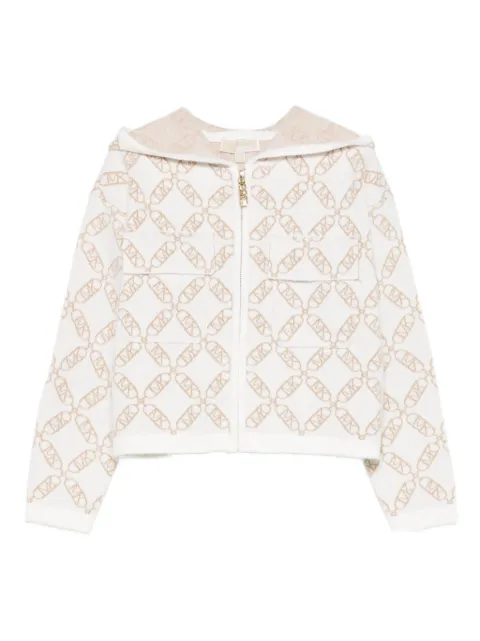 Michael Kors Kids zip-up patterned hoodie