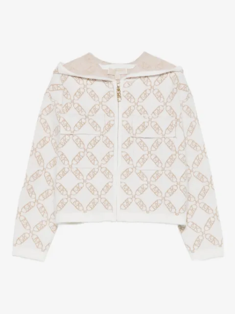 Michael Kors Kids zip-up patterned hoodie