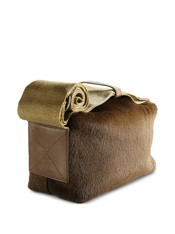 Uma Wang レザーショルダーバッグ Uma Wang レザー ショルダーバッグ | ブラウン | FARFETCH JP