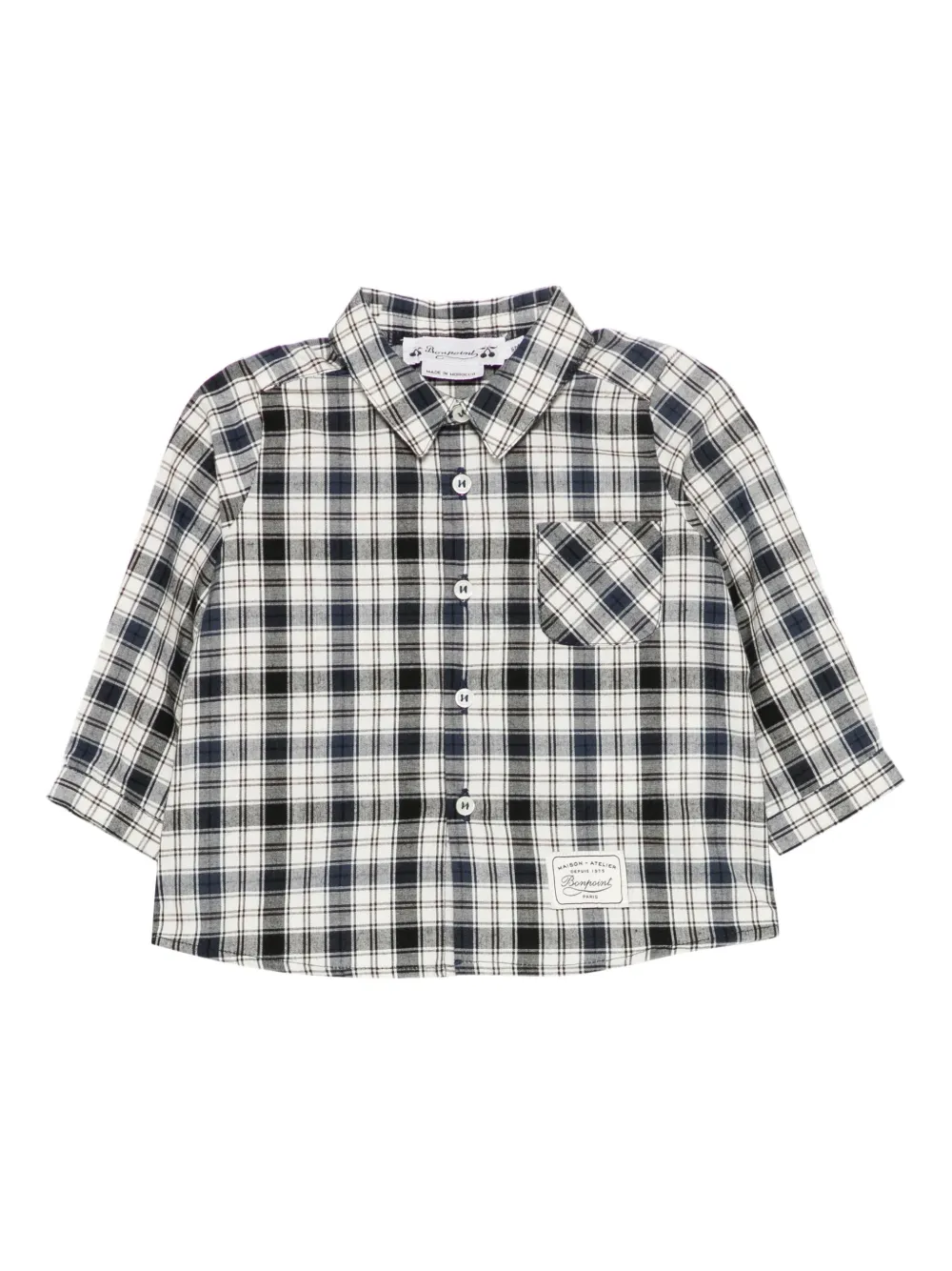 Bonpoint checkered shirt - Bianco
