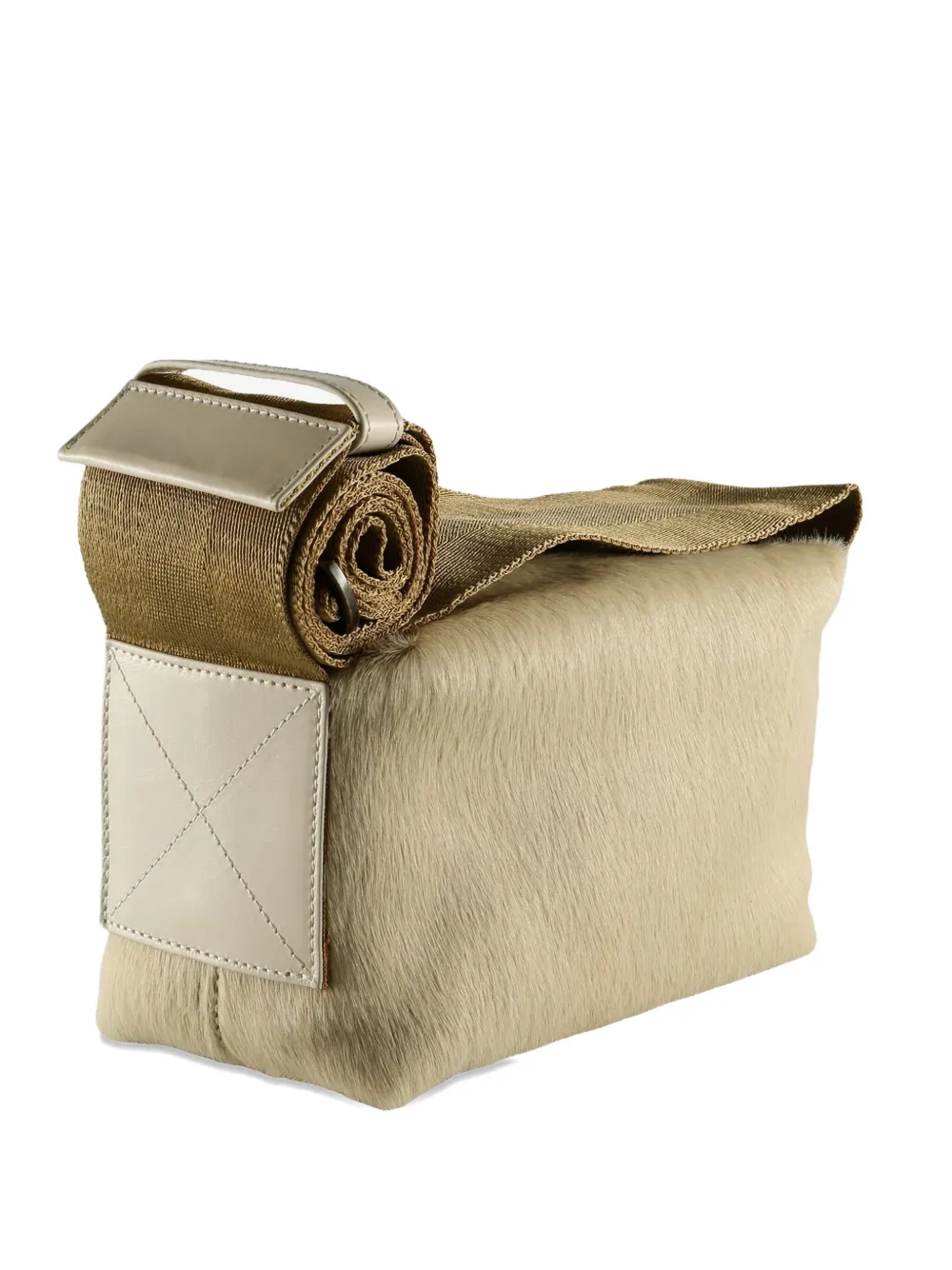 Uma Wang Small Leather Shoulder Bag In Nude