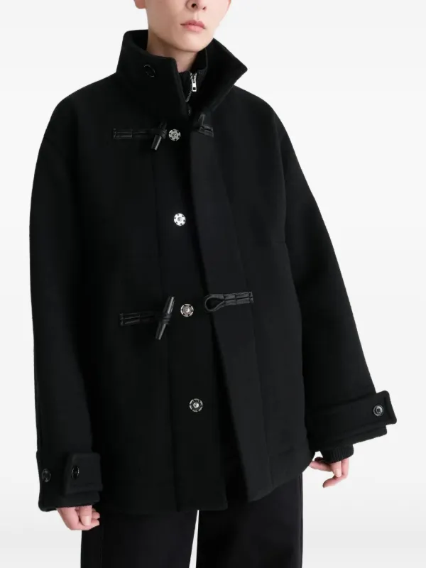 LEMAIRE Black Belted Duffle Coat | ブラック | FARFETCH JP
