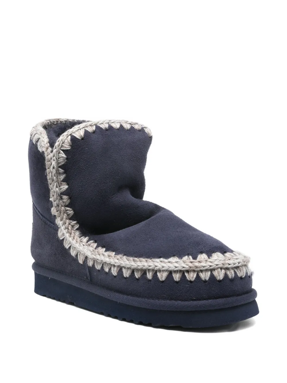 Mou Eskimo 18 Double Face Sheepskin Boots In Blue