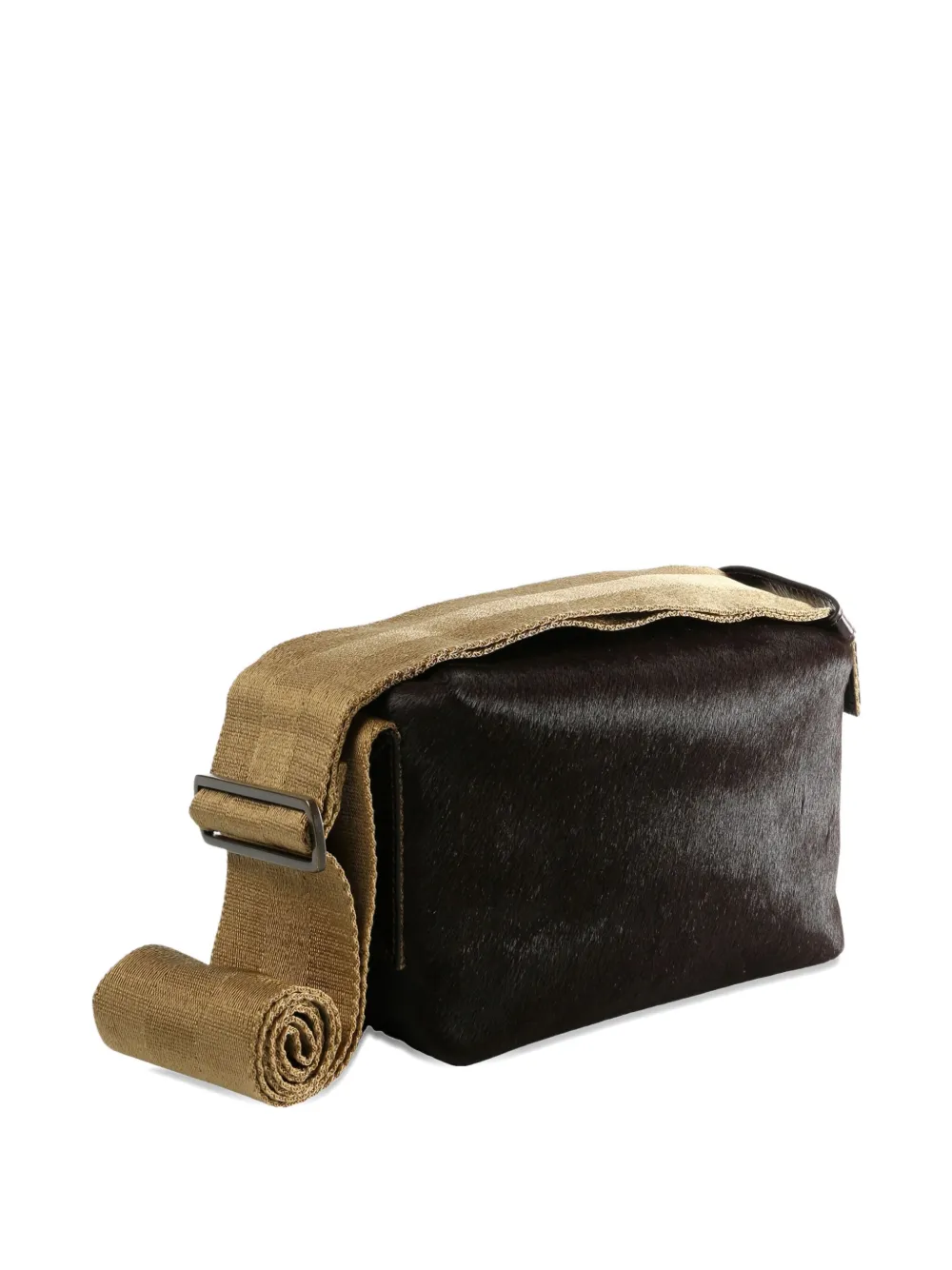 Uma Wang Medium Leather Shoulder Bag In Brown