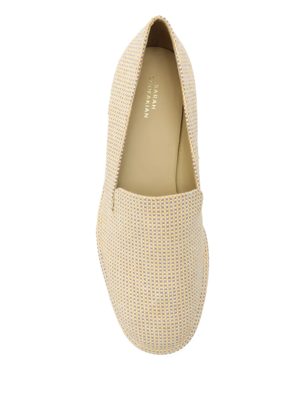 Sarah Chofakian Brunch geweven loafers Beige