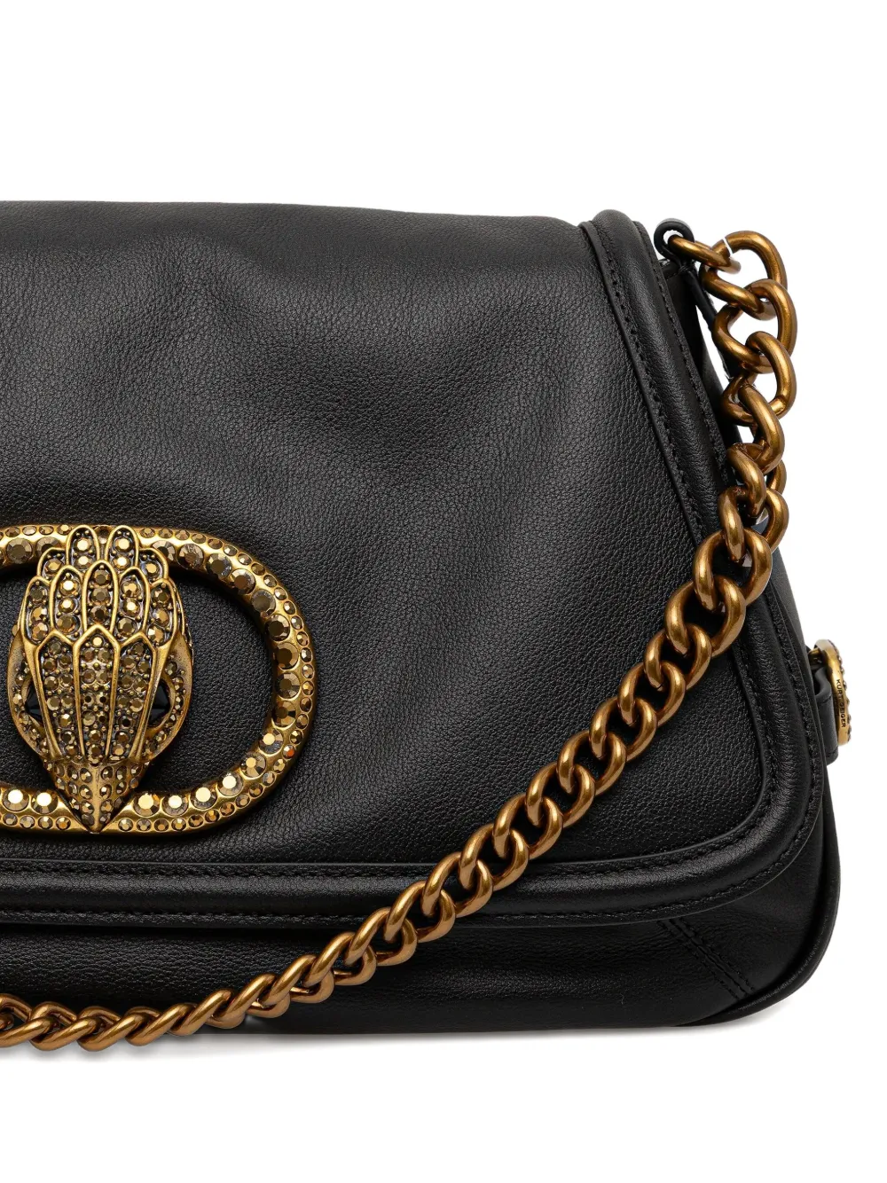 Kurt Geiger London Shopper verfraaid met ketting Zwart