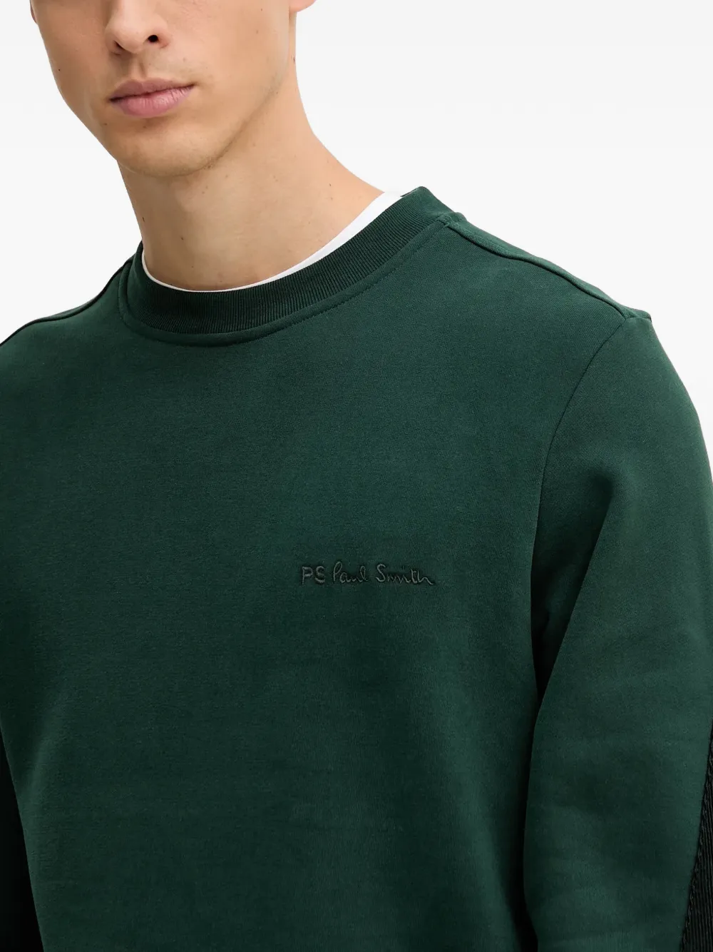 PS Paul Smith Sweater met ribfluwelen vlak Groen