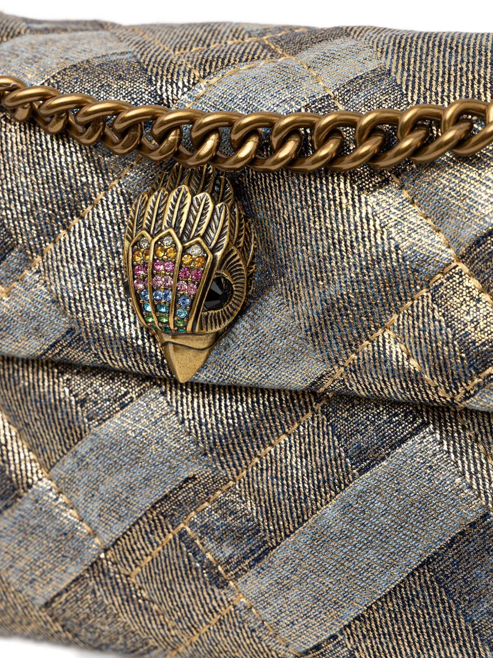 Kurt Geiger London Bolsa transversal matelassê com corrente | Image 2