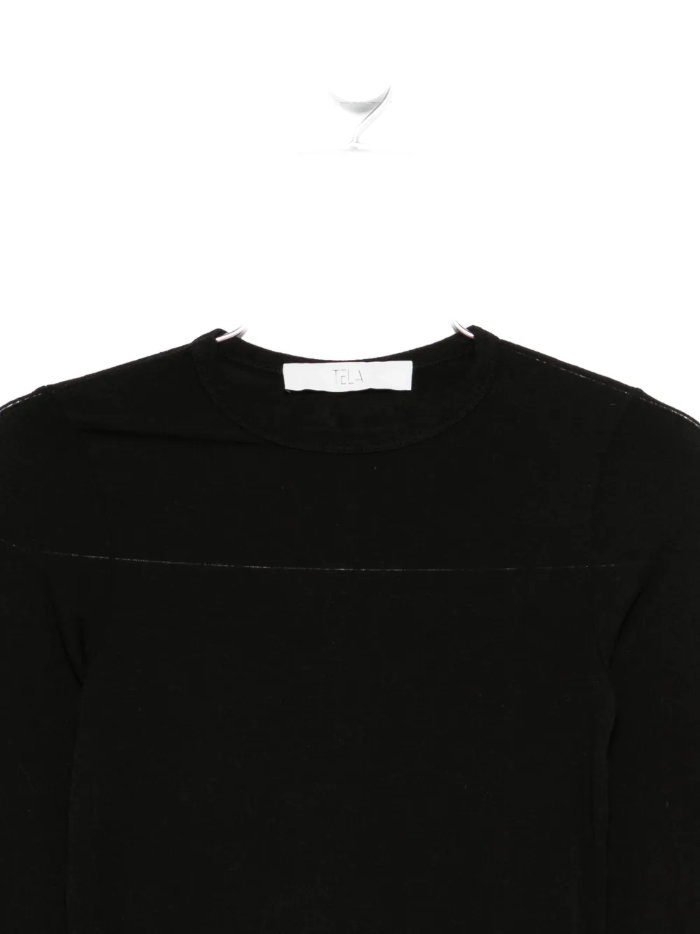 Tela Crew-neck T-shirt In Black