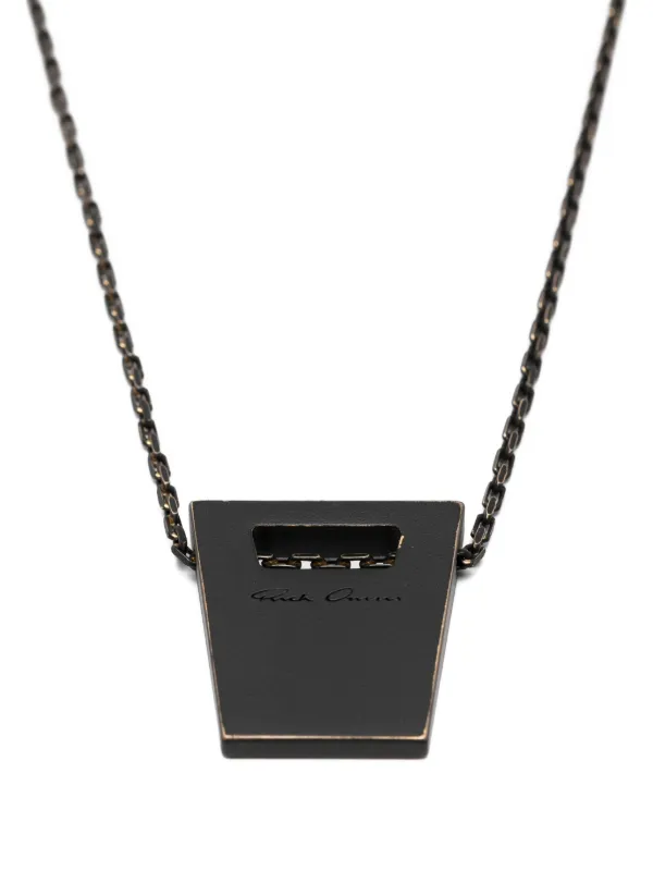 Rick Owens ペンダント ネックレス | ブラウン | FARFETCH JP