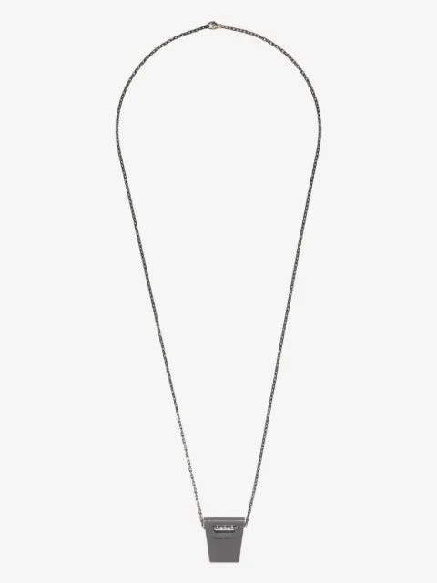 Rick Owens dogtag-pendant necklace