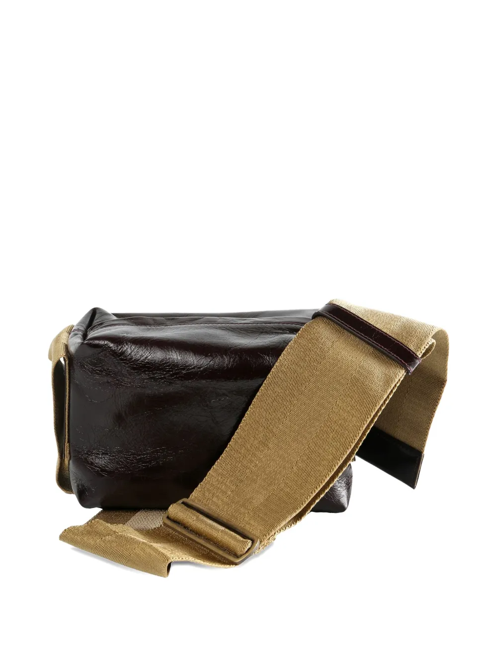 Uma Wang Small Leather Shoulder Bag In Brown
