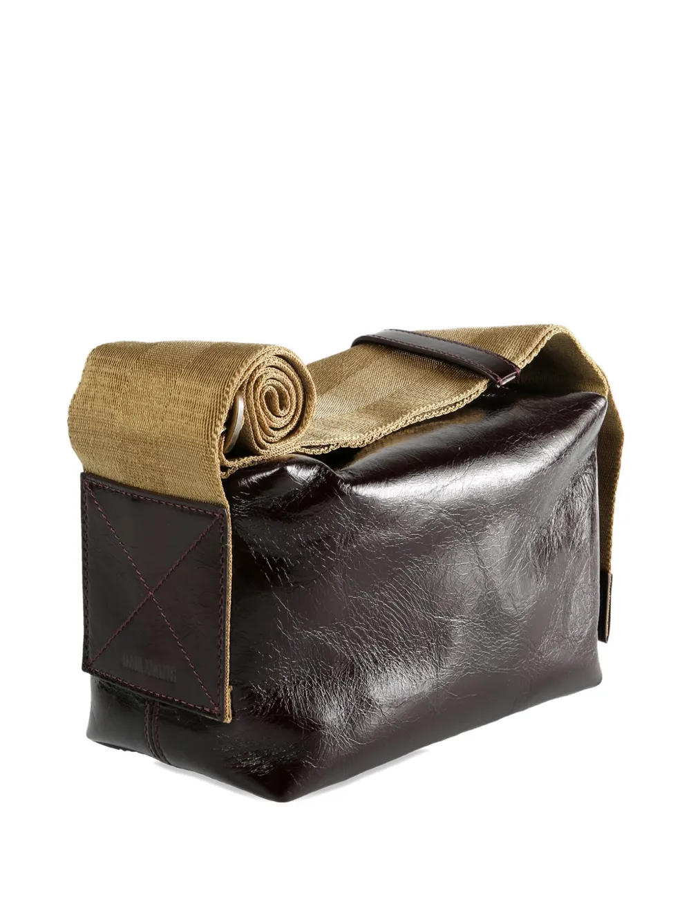 Uma Wang Small Leather Shoulder Bag In Brown