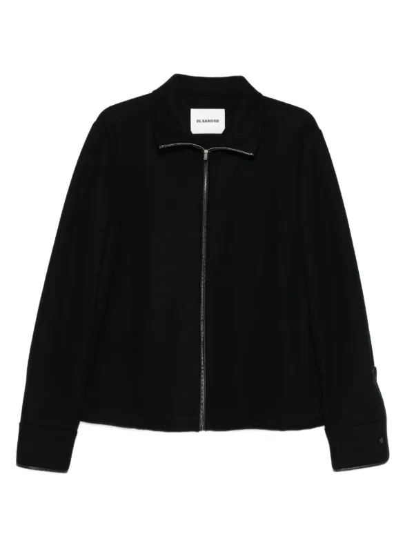 Jil Sander ジップアップ ジャケット | ブラック | FARFETCH JP