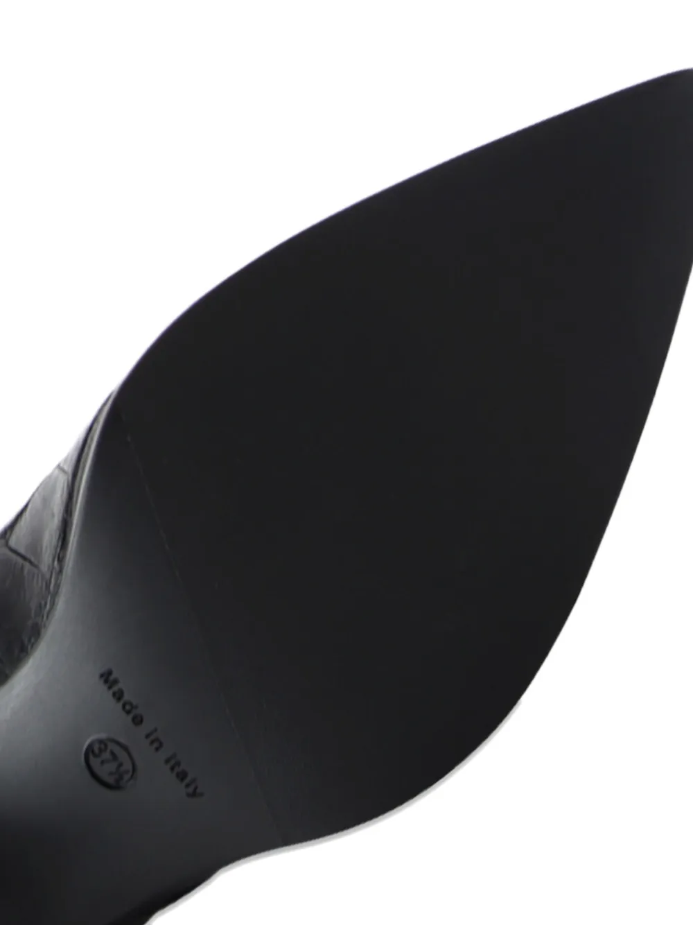 Notabene Yovanna laarzen met krokodillen-reliëf Zwart