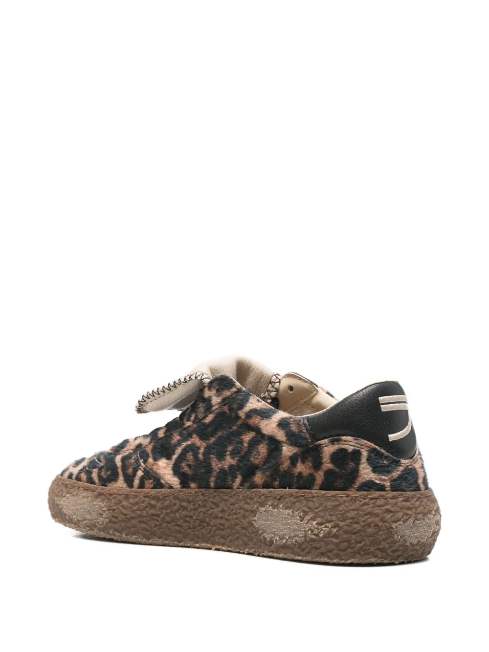 Puraai Sneakers met luipaardprint Bruin