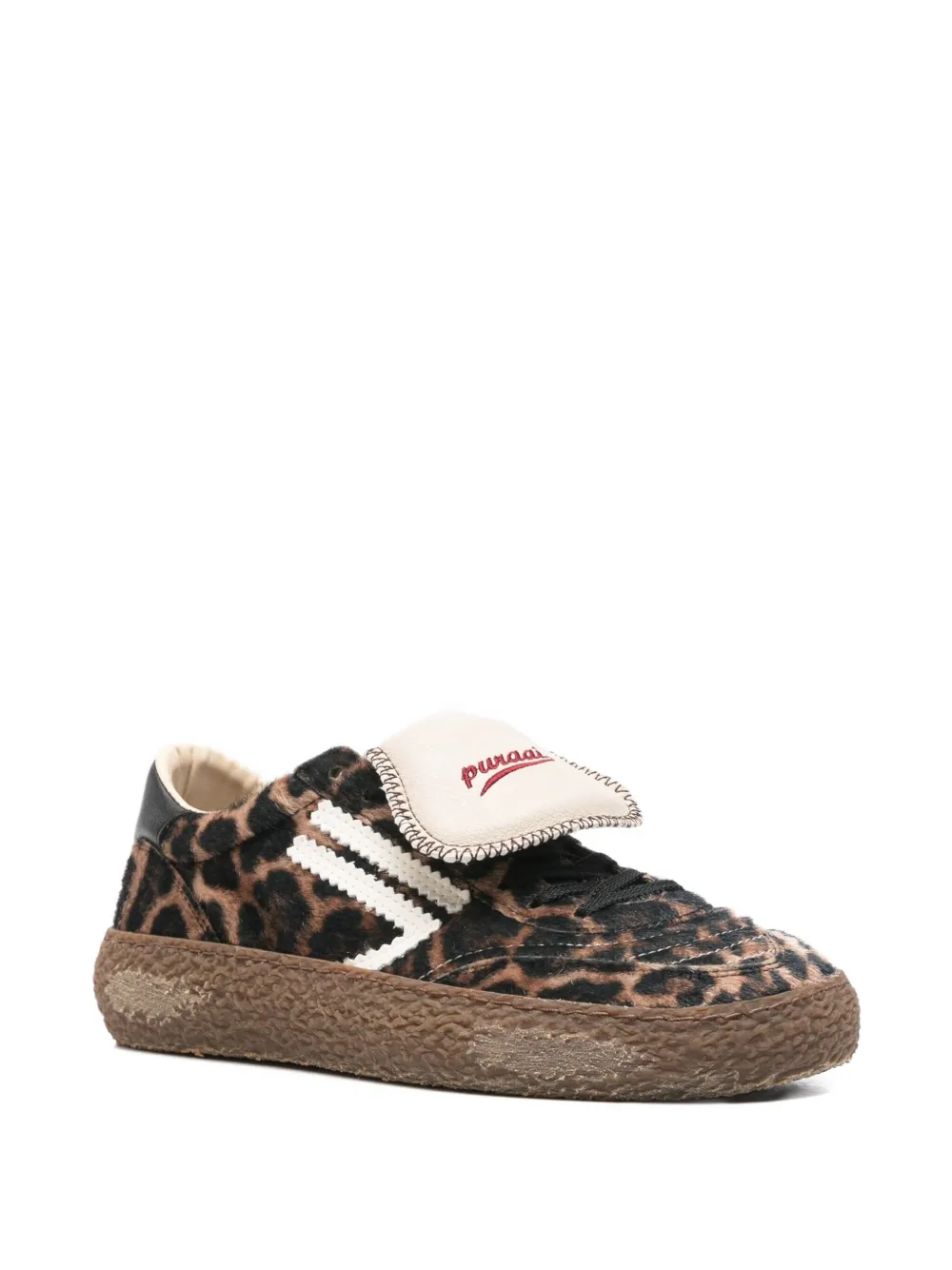 Puraai leopard-print sneakers - Bruin