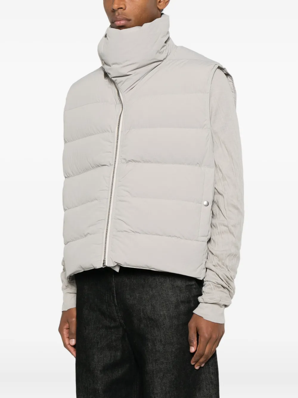 Rick Owens Gilet met ritssluiting Beige