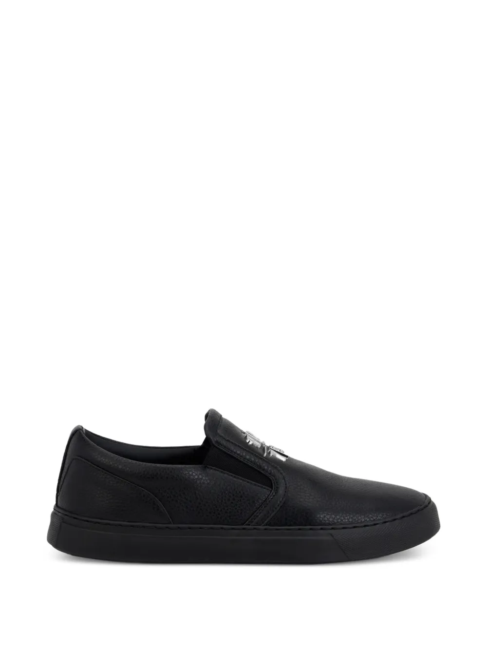 Philipp Plein Sneakers senza lacci goffrate - Nero