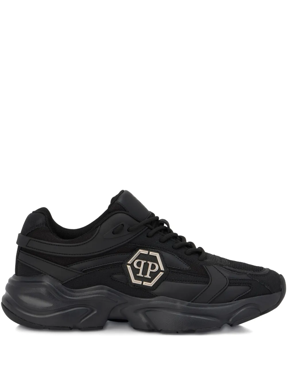Philipp Plein Sneakers Nitro Xtreme con applicazione - Nero