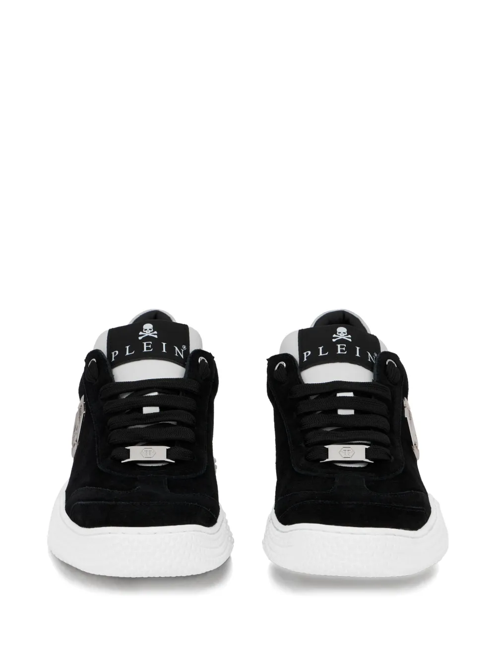 Philipp Plein hexagon suede runner trainers Zwart
