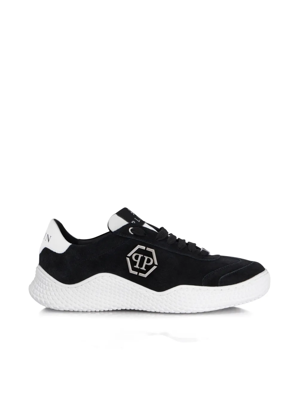 Philipp Plein hexagon suede runner trainers - Nero