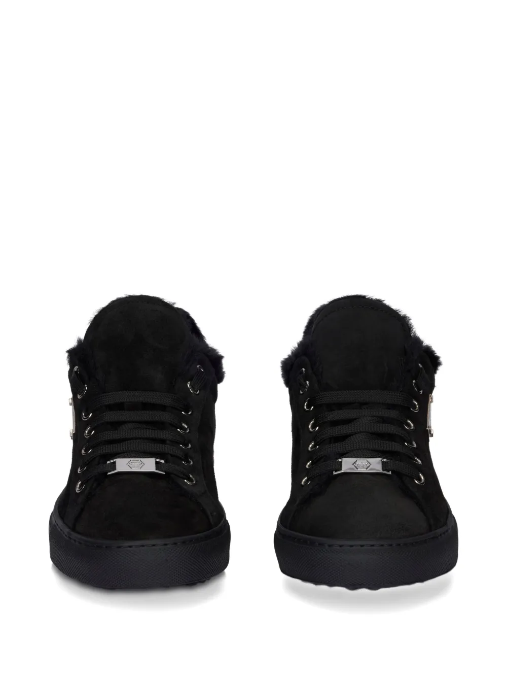 Philipp Plein Sneakers met logoplakkaat Zwart