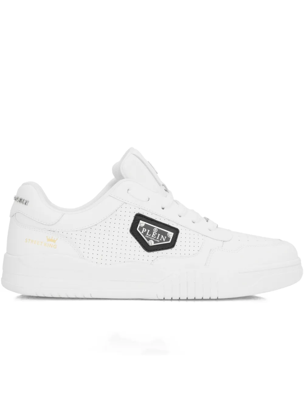 Philipp Plein perforated-detail low-top sneakers - Bianco