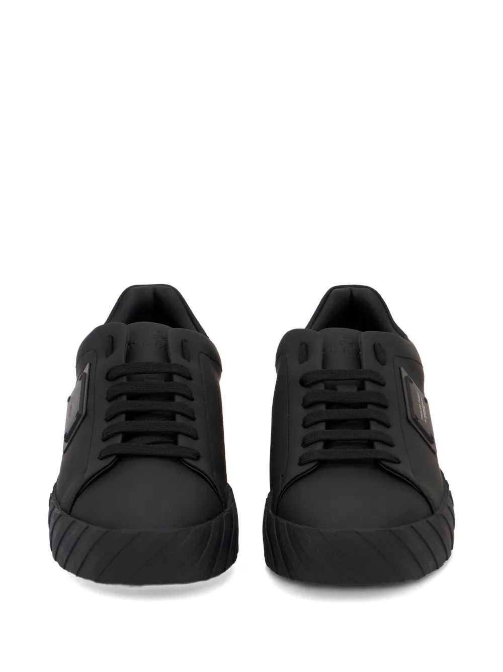 Philipp Plein Sneakers met logoplakkaat Zwart