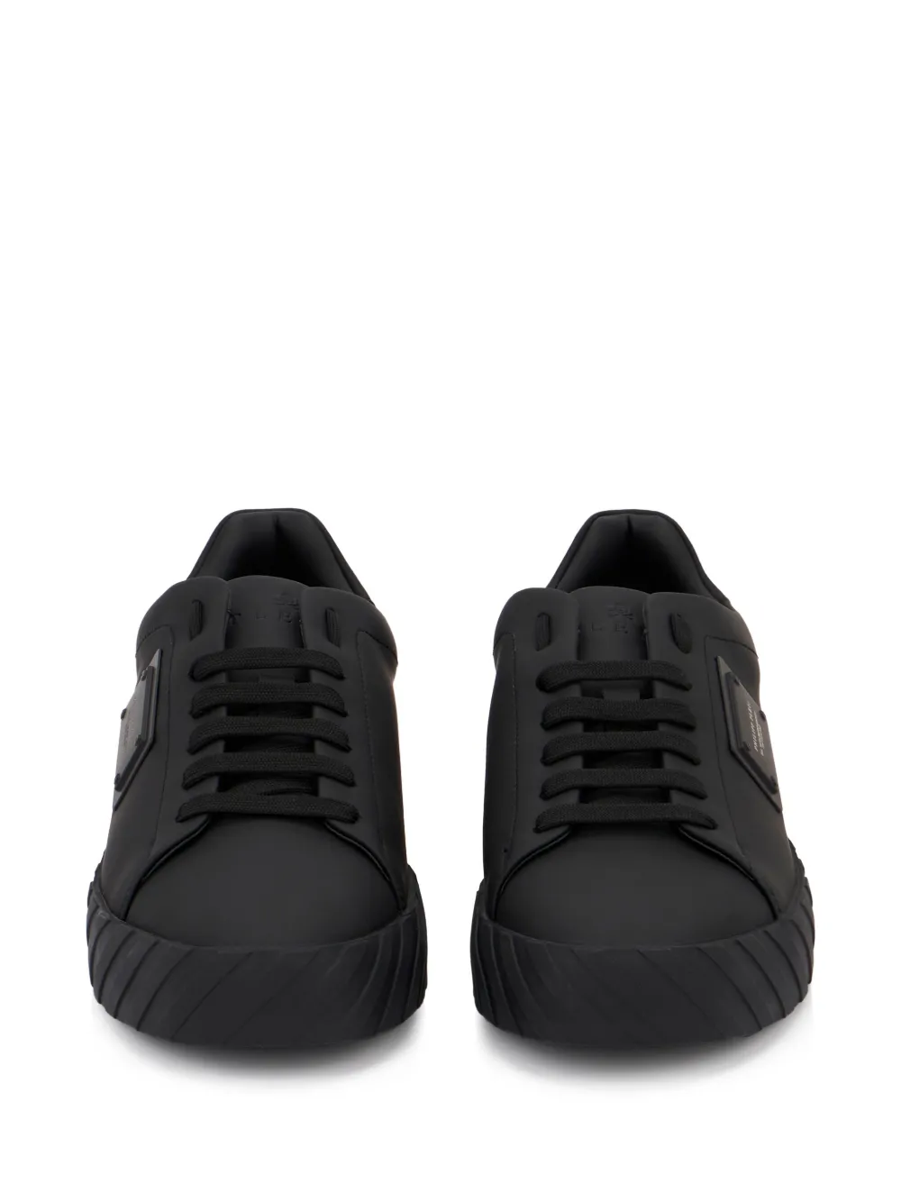 Philipp Plein Sneakers met logoplakkaat Zwart
