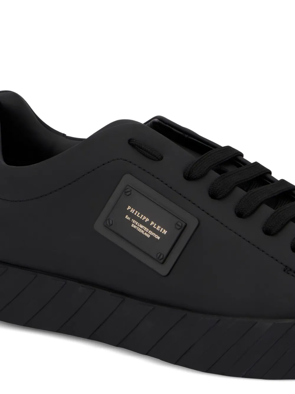 Philipp Plein Sneakers met logoplakkaat Zwart