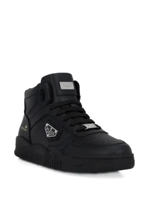 DSQUARED2 ハイカット レザースニーカー | ブラック | FARFETCH JP