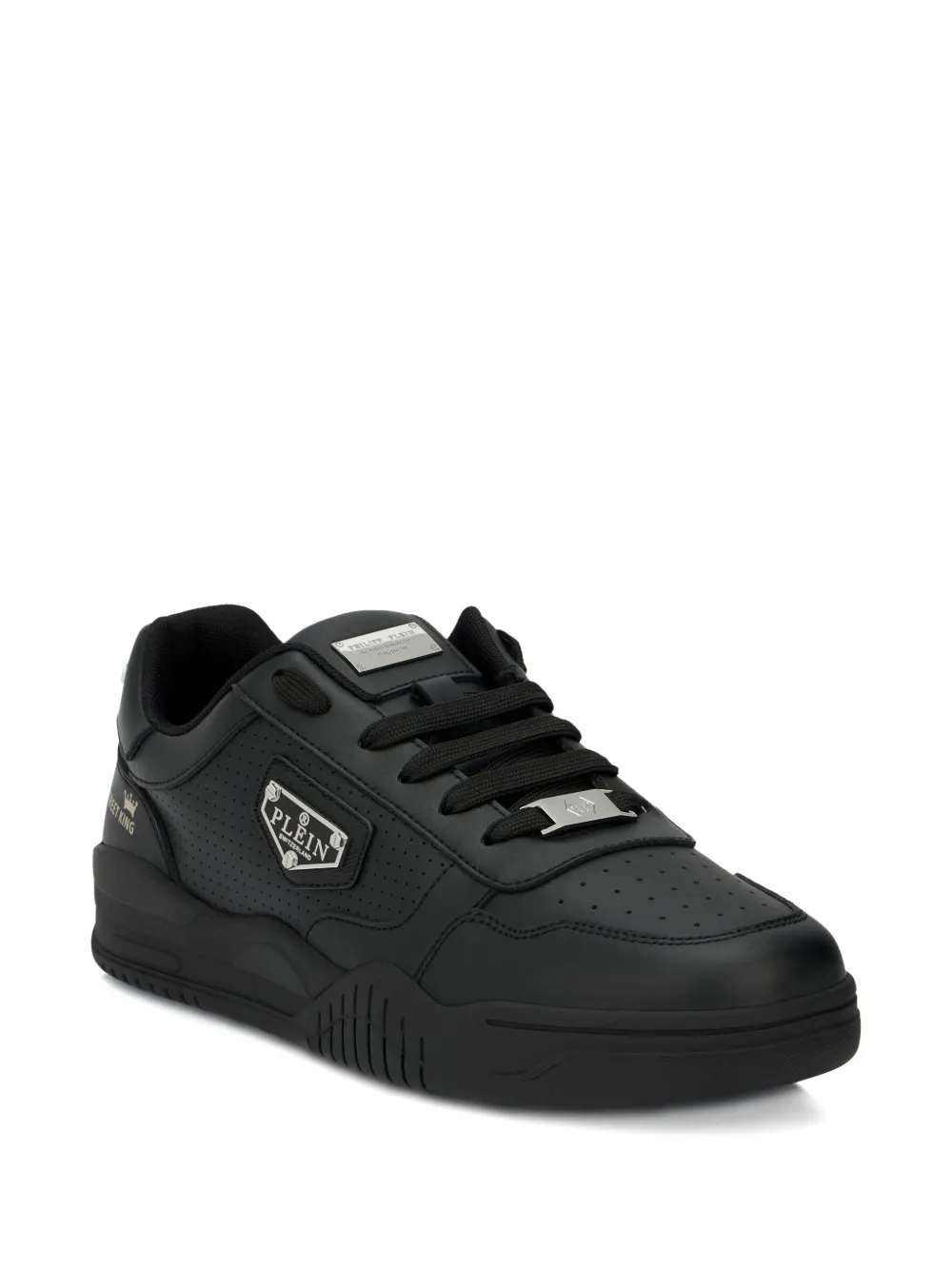 Philipp Plein perforated logo plaque trainers | Low-Tops | Image 2