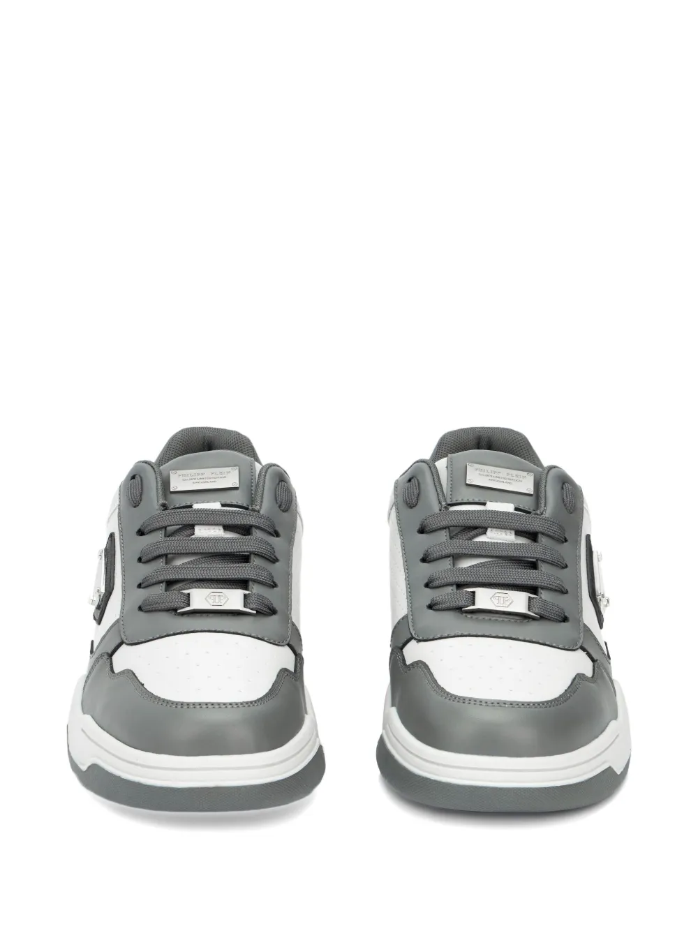 Philipp Plein perforated low-top street trainers Wit