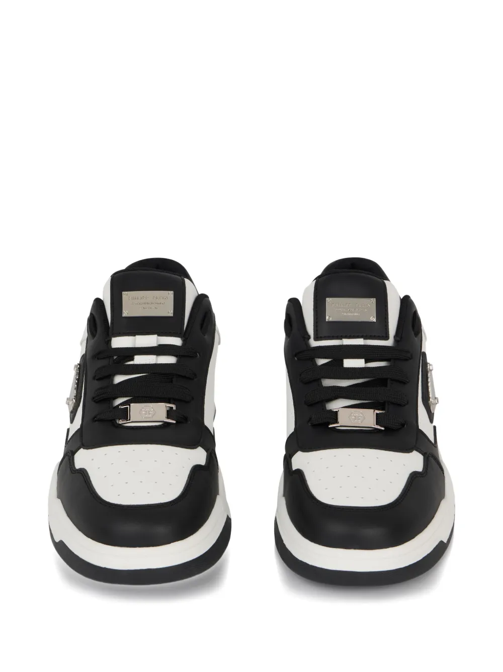 Philipp Plein Perforated-detail Low-top Sneakers In Multi