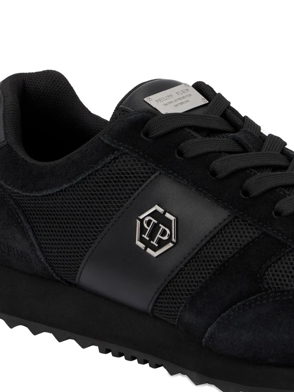 Philipp Plein Portofino Runner Hexagon low-top sneakers Zwart
