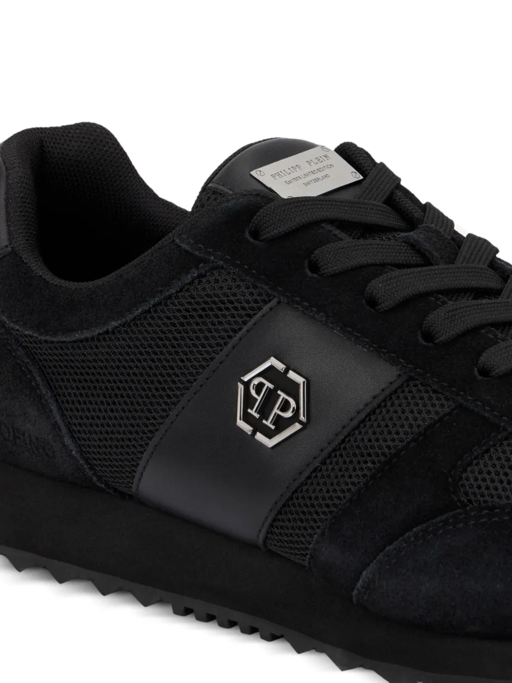 Philipp Plein Portofino Runner Hexagon low-top sneakers Zwart