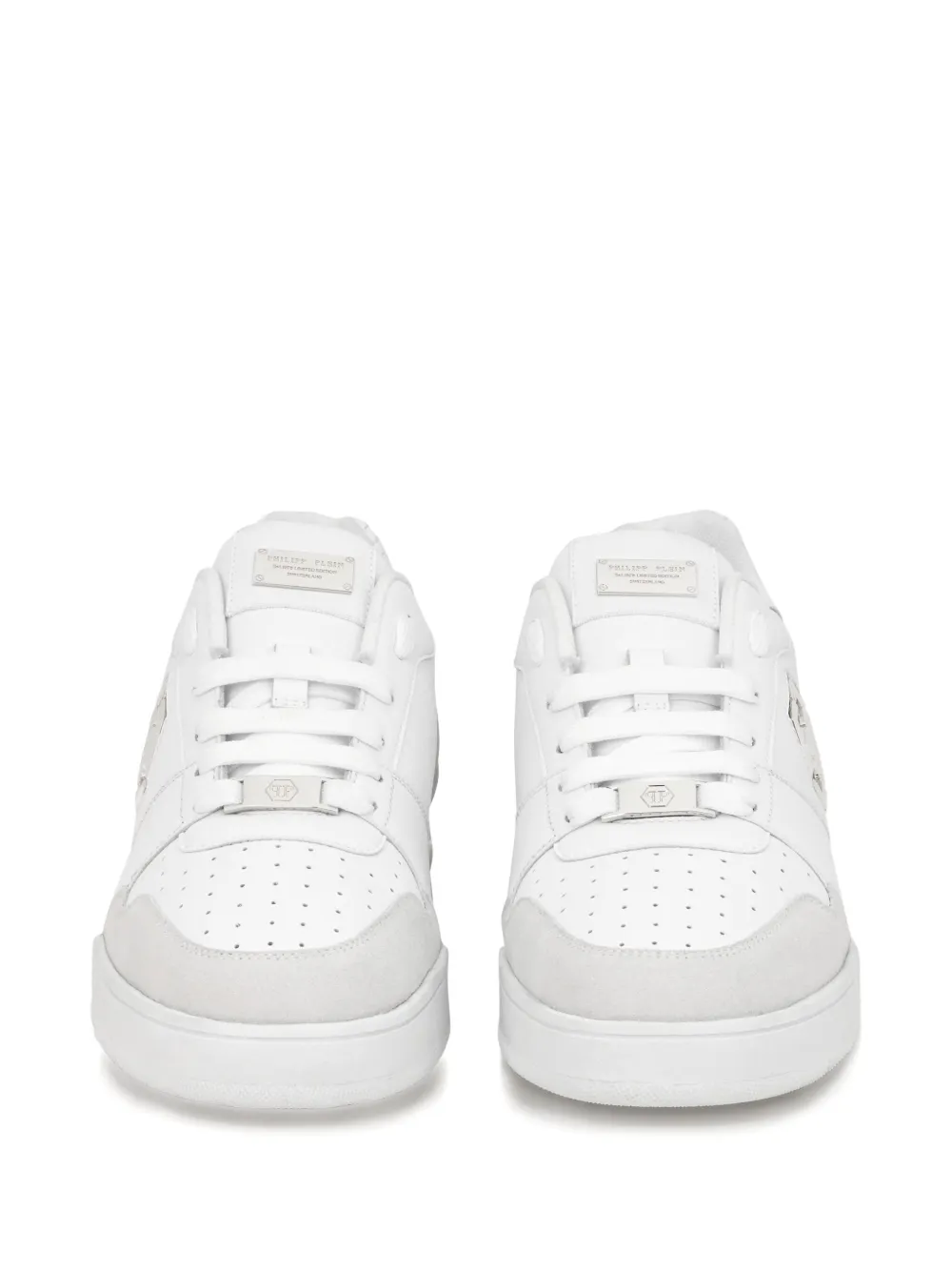 Philipp Plein Low-top sneakers met logoplakkaat Wit