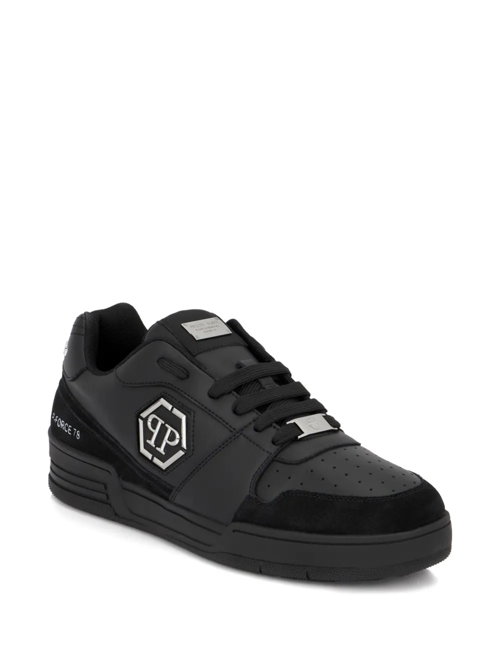 Philipp Plein x P-FORCE leather low-top trainers | Low-Tops | Image 2
